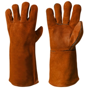 Gants de soudage en cuir de vachette de haute qualité, durables, réfléchissants, pour une utilisation industrielle et une protection personnelle. - Product Image 3