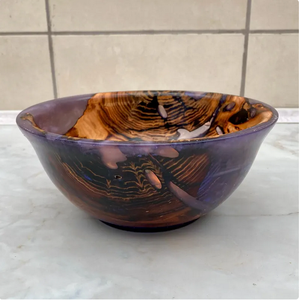 Sustainable Mango Wood <b>Epoxy</b> Resin Handcrafted Pedestal Bowl Vintage Design Eco-Friendly Kitchen Counter <b>Table</b> Decorative Food - Product Image 6