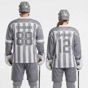 Tenue d'équipe de hockey sur glace de qualité supérieure, uniforme personnalisé pour les matchs de hockey sur glace, ensemble de maillots, uniforme professionnel de hockey sur glace - Product Image 2