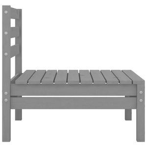 Conjunto de Muebles de Jardín Modulares Compactos de Madera de Pino Sólido Gris - Product Image 4