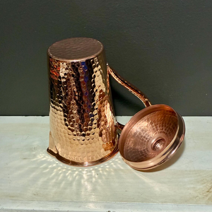 Jarra de Metal con Asa de Cobre, Jarra Hecha a Mano de Alta Calidad, Nuevo Diseño, Vajilla de Mesa, Jarra para Servir y Almacenar Agua Más Vendida - Product Image 5