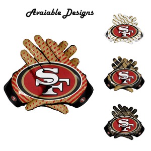 Gants de football américain personnalisés à paume adhésive, légers, pour receveur, à doigts complets, avec sangle de poignet réglable, pour une performance accrue - Product Image 6