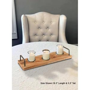 Plateau de rangement et de service rectangulaire fin avec poignées de transport robustes, parfait pour la présentation sur comptoir et le service organisé - Product Image 3