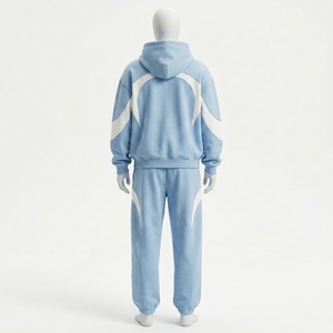 Custom Men Streetwear <b>Tracksuit</b> Hoodie and Sweatpants Fleece Jogger Set - Product Image 2