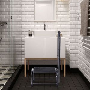 Heavy Duty 330 Lbs Non-Slip <b>Step</b> Stool <b>Kitchen</b> Furniture Accessory - Product Image 3