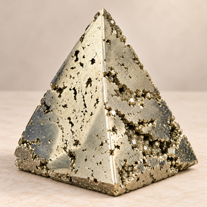 Pirámide de Pirita Natural de Gujarat, Cristal Tallado con Acabado Realista para Decoración del Hogar y Regalos, Venta al Por Mayor - Product Image 1