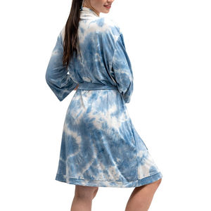 Conjunto de Pijama y Bata de Baño de Seda Satinada para Mujer, Sexy y Lujoso, Manga Larga, Transpirable, de Secado Rápido, Ropa de Dormir para Verano - Product Image 6