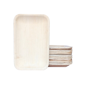 Assiettes en feuilles d'arec naturelles de qualité supérieure avec vaisselle jetable compostable pour restaurants, cafés et services de restauration - Product Image 1