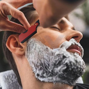 Kit de rasoir professionnel à lame droite pour hommes, rasage de près, toilettage de la barbe, rasoir à lame mobile, logo personnalisé OEM - Product Image 6
