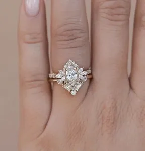 Luxury Moissanite Engagement <b>Ring</b> 925 Sterling Silver Wedding <b>Ring</b> for Women Elegant Diamond Style - Product Image 6