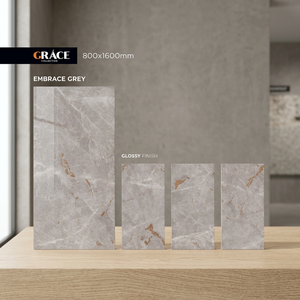 Azulejos de porcelana español Dyna Beige de 80x160cm para suelo estilo Ghana, azulejos de porcelana de gran tamaño, paneles de mármol artificial. - Product Image 5