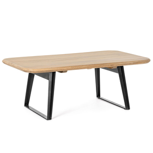 Wholesale Customizable Mid Century Modern Solid Wood Coffee <b>Table</b> Metal Legs <b>Folding</b> Manish Art Handicrafts for Hotel Home - Product Image 4