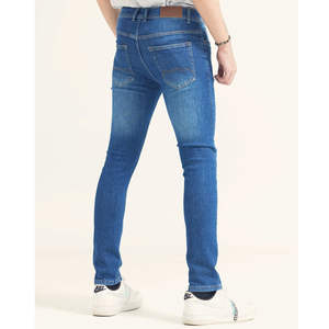 Pantalones Vaqueros Rectos Resistentes para Hombre, Otoño, Transpirables, Color Sólido, 100% Algodón Denim, Cómodos, Alta Calidad - Product Image 3