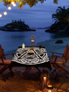 Nappe d'autel en coton 36 pouces pour Tarot, Arbre de Vie, Soleil, Lune, Pentagramme – Artisanat Indien pour Sorcellerie et Wicca - Product Image 2