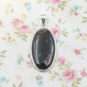 Colgante de Plata de Ley 925 con Cabujón Ovalado de Piedra de Sangre Natural, Hecho a Mano, Chapado en Oro Rosa y Oro Amarillo, Joyería de Piedra Curativa para Ella - Product Image 6