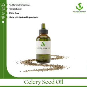 Fabricant et exportateur d'huile de graines de céleri, proposant des emballages d'huiles essentielles en vrac de qualité supérieure pour les cosmétiques et les soins personnels à l'échelle mondiale - Product Image 1