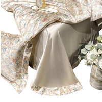 Elegante y Atemporal Juego de Ropa de Cama de Tela Jacquard Estampada y Transpirable para Dormitorios Modernos y Hoteles Boutique