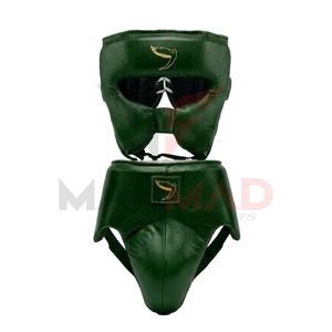 Ensemble de gants de boxe Superlace X MMA Fly, nouvelle conception, fabriqués en usine, en cuir véritable, durables et respirants, avec protège-tête et protège-guêtres. - Product Image 6
