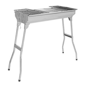 Griglia Portatile in Acciaio Inox per Campeggio, Materiale in Ferro per Carbone e Legna, Configurazione Standard - Product Image 2