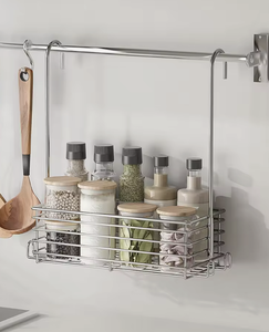 OEM/ODM Vietnam Bathroom Hanging Basket <b>Storage</b> Rack Metal Wire No Drilling <b>Shower</b> Shelf for Shampoo Gel and Toiletries - Product Image 5