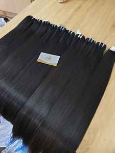 Vente en gros d'extensions de cheveux humains Remy vietnamiens 100% bruts 8-32 pouces tissage de cheveux Super Double os droit à un excellent prix - Product Image 2