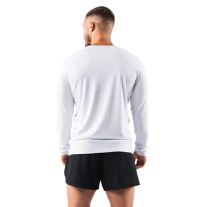 Chemise à manches longues blanche pour homme, coton premium confortable, vêtements décontractés, chemise de sport élégante, vente en gros, vêtements de sport tendance, fitness - Product Image 4
