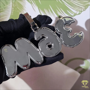 Collar de Hip Hop con Colgante de Burbuja Personalizado de 36 mm, con Diamantes Incrustados, Joyería de Moda al por Mayor - Product Image 2