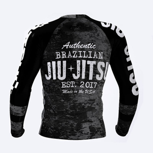 Rashguard de compression à manches longues authentique de Jiu-Jitsu brésilien pour homme, ajusté, anti-transpiration, vêtements de sport BJJ B - Product Image 2