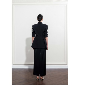 Nouvelle Collection : Ensemble Blazer Élégant pour Femme - Blazer Sculpté Croisé en Tissu Rayonne Spandex - Ensemble Blazer Femme ODM - Product Image 4
