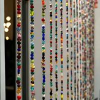 Rideau à perles de qualité supérieure, robuste, avec un design de clochettes sonores, idéal pour les portes, les placards, les fenêtres et la décoration intérieure - Vente flash
