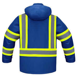Safety Waterproof Industrial Construction Hi Vis <b>Jackets</b> Workwear Winter Heavy <b>Worker</b> Reflective Safety High Visibility <b>Jackets</b> - Product Image 2