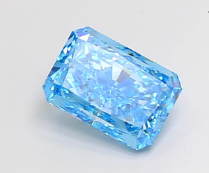 Diamante Cultivado en Laboratorio con Certificación IGI, Corte Radiante de 3.02 CT, Color Azul Intenso Fantasía, Claridad VS1, CVD 687503122, ROYAL GEMS para Joyería - Product Image 4