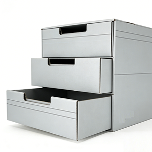 Caja de Regalo de Cartón Rígido Deslizante Multicapa de Papel Kraft con Impresión Personalizada y Cinta - Product Image 3