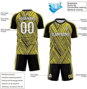 Uniforme de Fútbol de Último Diseño 100% Poliéster, Nuevo Estilo, Personalizado para Adultos, Color Personalizado, Secado Rápido, Logotipo Personalizado, Sin Mangas, Unisex - Product Image 3