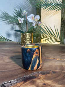 Quemador de Oud Árabe de Madera de Lujo Hecho a Mano con Detalles de Resina para un Aroma Oriental Intenso, Diseño de Interiores y Decoración Festiva de Ramadán - Product Image 5