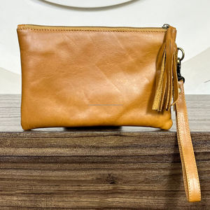 2025, producto de tendencia, nuevo diseño, gran capacidad de cuero de vaca, muñequera de viaje, soporte para teléfono, monedero de mano para mujer - Product Image 5