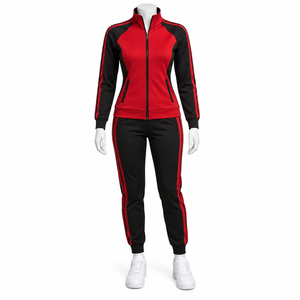 Embroidery Hot <b>Sale</b> Print Fit 2pcs Quick Dry Tracksuit Sets Hot Selling Women's Long Sleeve Fleece <b>Track</b> <b>Suit</b> Set Custom Logo - Product Image 5