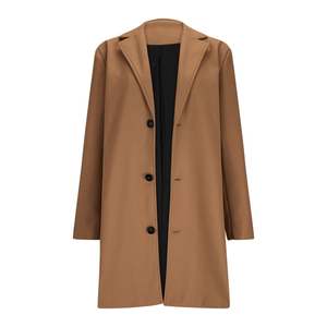 Premium <b>Womens</b> Trench <b>Coat</b> Belted Lapel Collar Long Overcoat <b>Double</b> <b>Breasted</b> Winter Jacket Custom Logo - Product Image 4