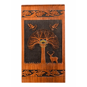 Handcrafted lifetree bird urn & Natural Wood Cremation Urn Blue Epoxy Ashes <b>Box</b> Artistic Funeral <b>Memorial</b> <b>Keepsake</b> by AYAANS - Product Image 1