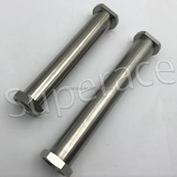 Nouveau pivot de roue pour voiture de course Sprint avec capuchon 5/8-18 en titane poli, diamètre extérieur 0,859 pouces, pour arbres de roue de course, pièce de course Midget, Chine