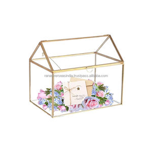 Gran oferta, organizador de joyas de latón y cristal estilo cabaña personalizado, regalo perfecto para mujeres, cumpleaños, bodas y ocasiones especiales - Product Image 4