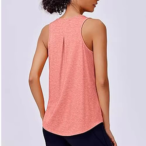 Custom Women's Viscose Polyester Yoga Top Quick Dry Twist Back Gym T <b>Shirt</b> Side Slit Running Fitness Tee 2026 - Product Image 5