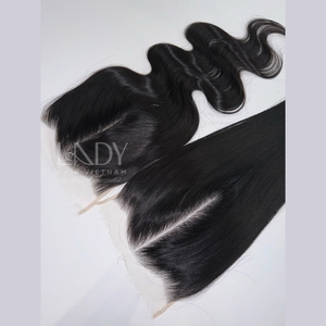 Trama de cabello humano virgen vietnamita superventa 100%, máquina de cierre de doble trazo, precio al por mayor - Product Image 5