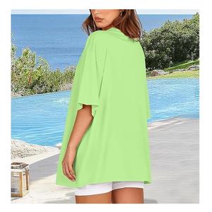 Nueva Camiseta de Mujer 100% Algodón, Cuello Redondo, Manga Corta, Ecológica, Antiarrugas, Transpirable, Estilo Casual para Verano - Product Image 6