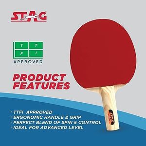 Stag Iconic Professional Club Playset Wood <b>Table</b> <b>Tennis</b> Racket Long Pimples Rubber Carbon Fiber Bottom Durable <b>Table</b> <b>Tennis</b> - Product Image 4