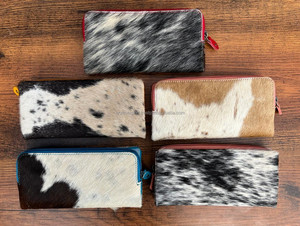 Nueva Cartera de cuero de vaca reciclada hecha a mano Real, superventas, carteras de cuero de lujo con estilo Vintage únicas para mujer - Product Image 4