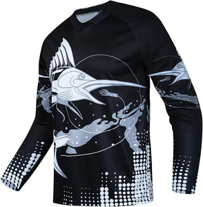 Camisa de Pesca con Protección Solar UPF 50+ UV, Ecológica, de Poliéster/Algodón, Transpirable, Antimicrobiana, de Secado Rápido, para Pesca al Aire Libre - Product Image 6
