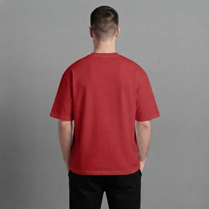 เสื้อยืดผู้ชายสไตล์ฮิปฮอปคุณภาพสูงขายส่ง ผ้าเจอร์ซีย์คอตตอน 100% ทรงหลวม พิมพ์ลายดิจิตอลตามสั่ง โลโก้แบบเรียบ ระบายอากาศได้ดี - Product Image 6