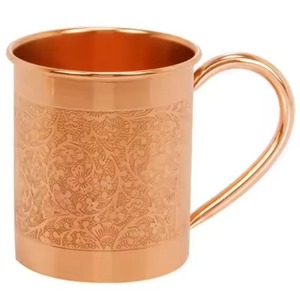 Contemporary <b>Copper</b> Moscow Mule <b>Cup</b> Beverage Mug for Cocktail Service Bar Kitchen Dining Table Display - Product Image 1