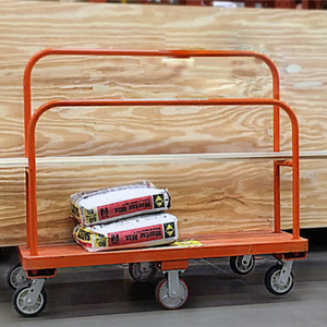 Best Brand Heavy-Duty Drywall Panel Dolly <b>Cart</b> 6 Steel Wheels Metal A-Frame Sheet Dolly <b>for</b> Glass MDF Plywood Panels-New - Product Image 3